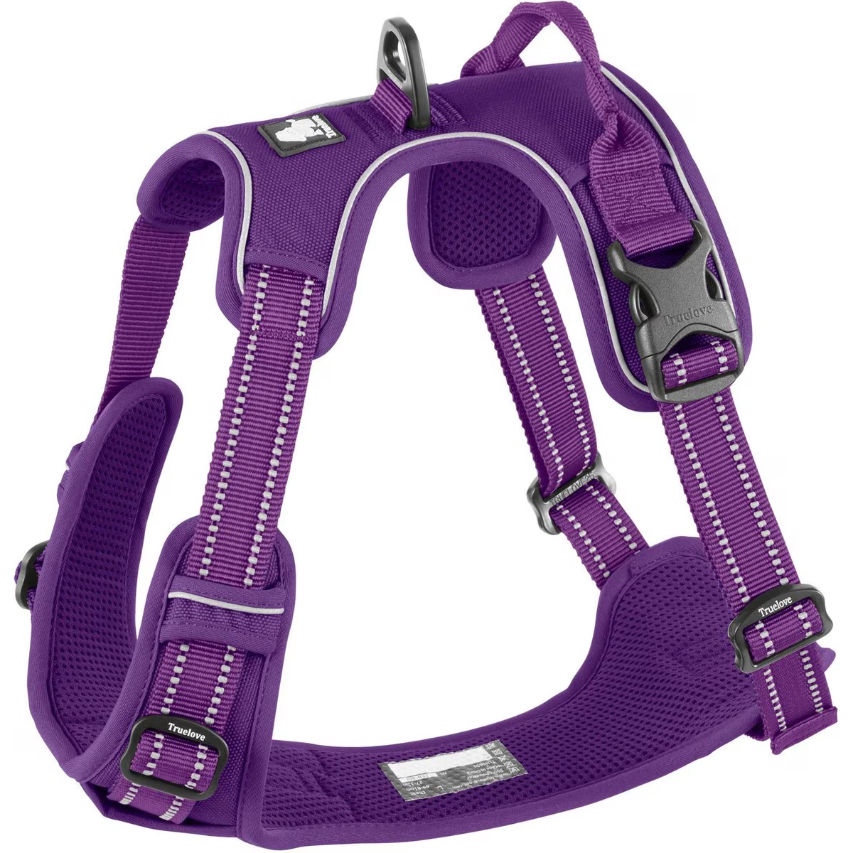Chai's Choice Premium Outdoor Adventure 3M Polyester Reflective Front Clip Dog Harness