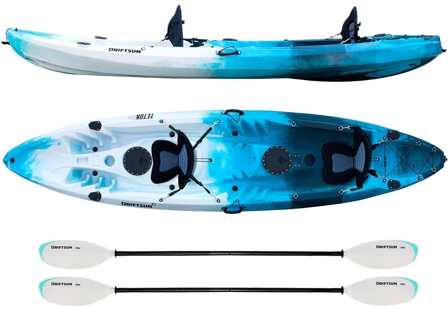 DRIFTSUN Teton 120 Hard Shell Kayak 