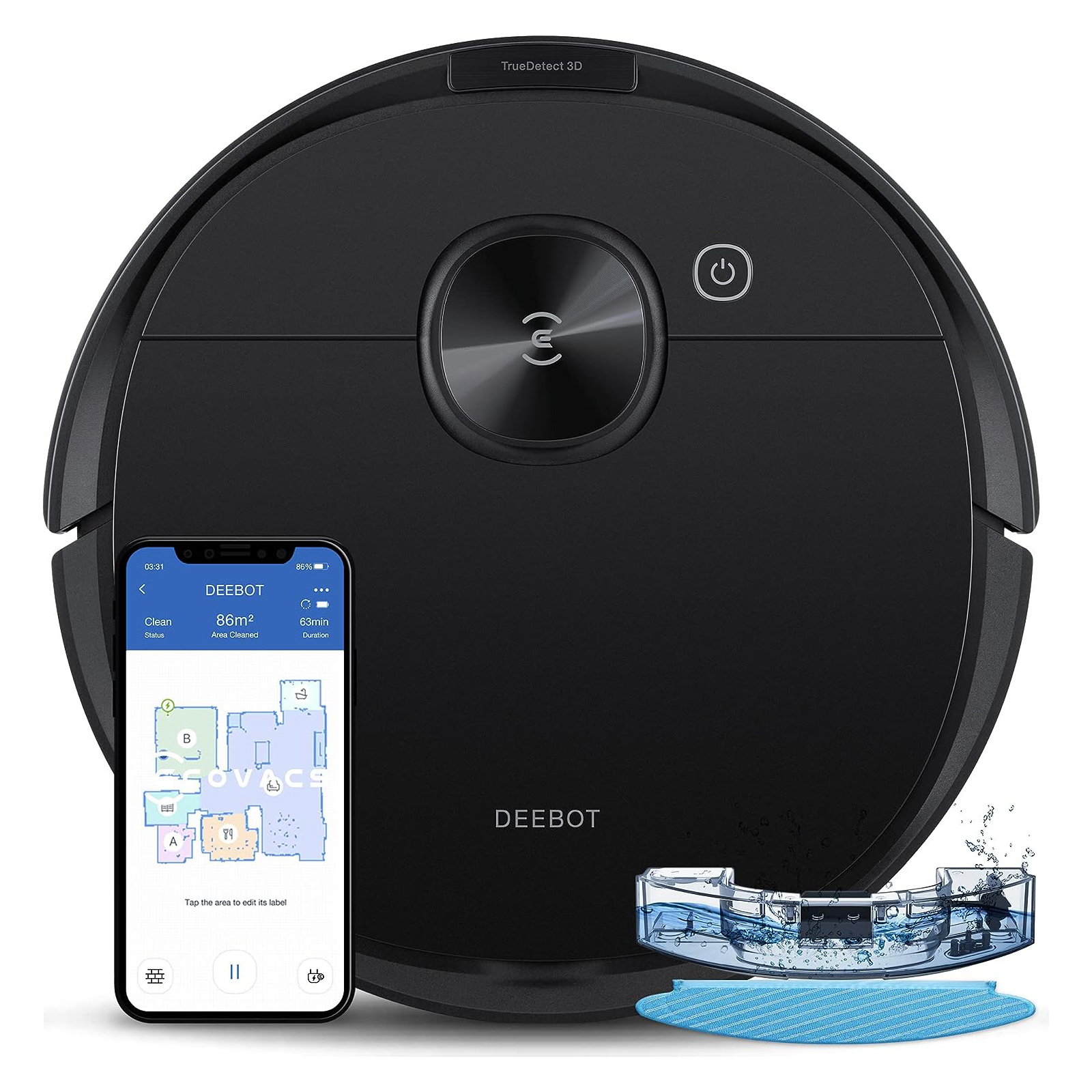 ECOVACS Deebot N8 Pro Robot Vacuum and Mop