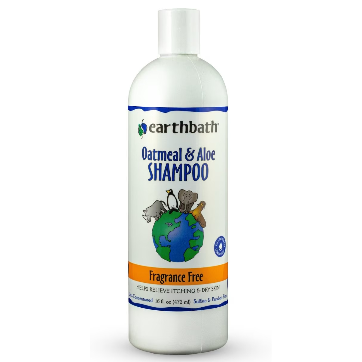 Earthbath Oatmeal & Aloe Fragrance Free Dog & Cat Shampoo