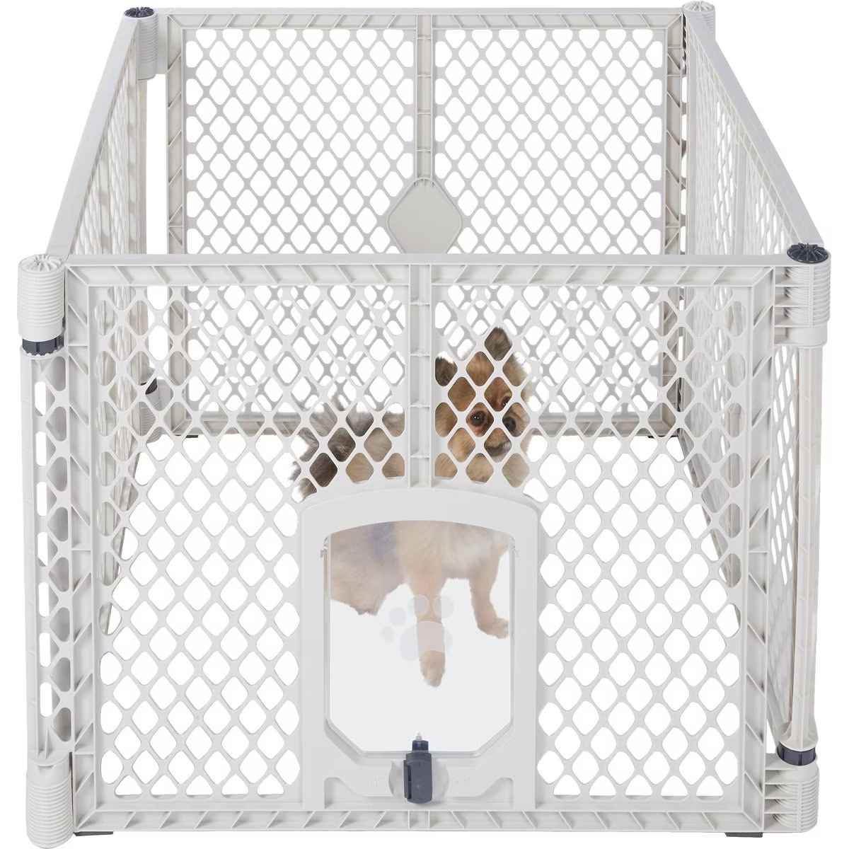 Frisco 4-Panel Convertible Plastic Playpen Divider with Wall Mounts