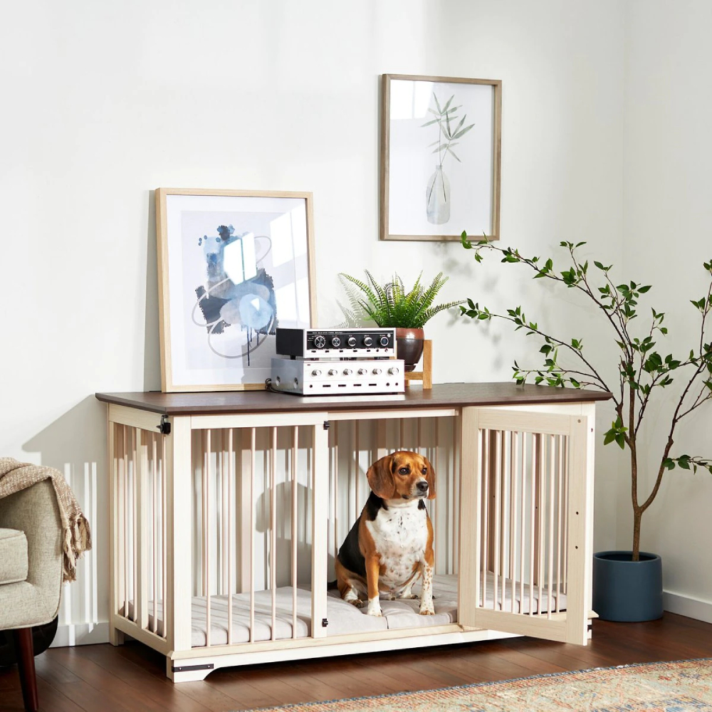 Frisco Broadway Dog Crate Credenza & Mat Kit 