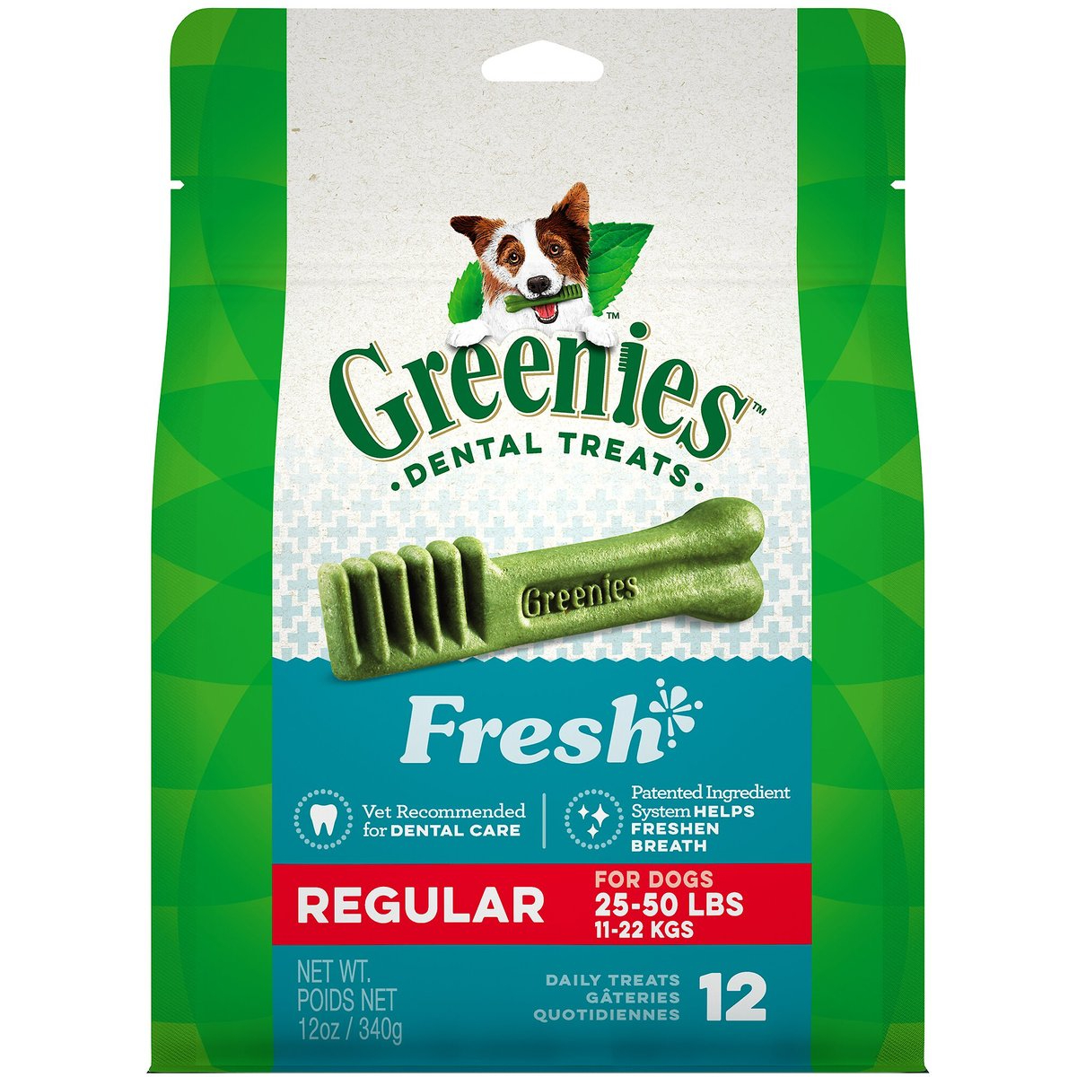 Greenies Fresh Regular Dental Dog Treats