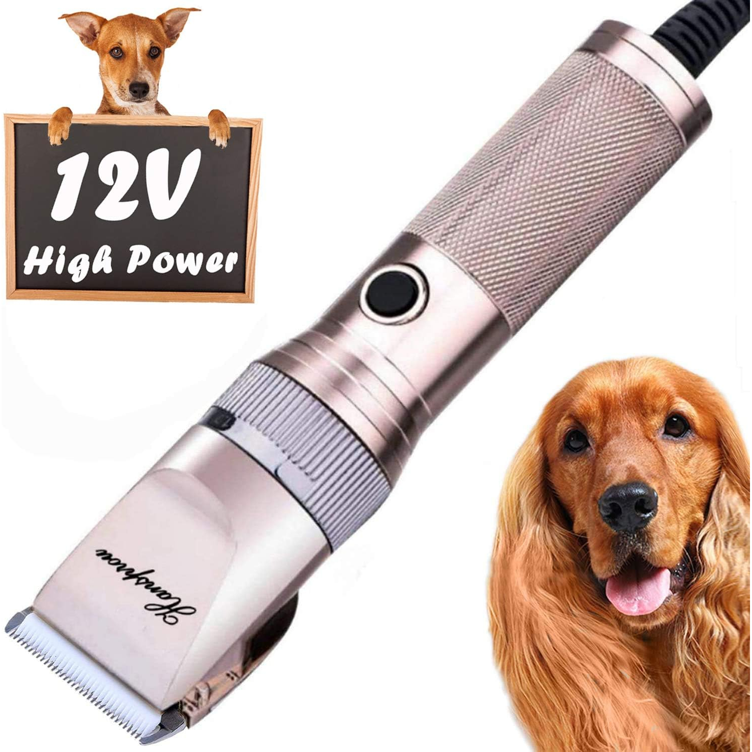 HANSPROU Dog Shaver Clipper High Power Dog Clipper