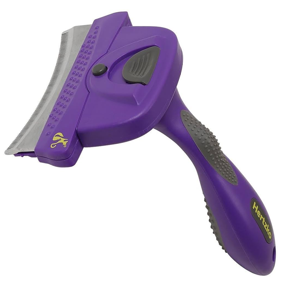Hertzko Self-Cleaning Pet De-shedding Tool