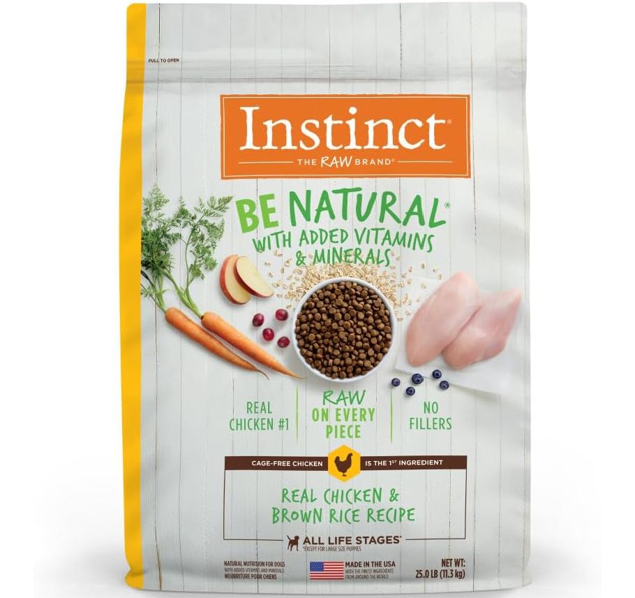 Instinct Be Natural Real Chicken & Brown Rice Recipe Natural Dry Dog Food