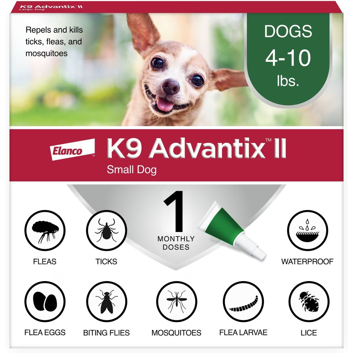 K9 Advantix II Flea & Tick Spot Treatment for Dogs