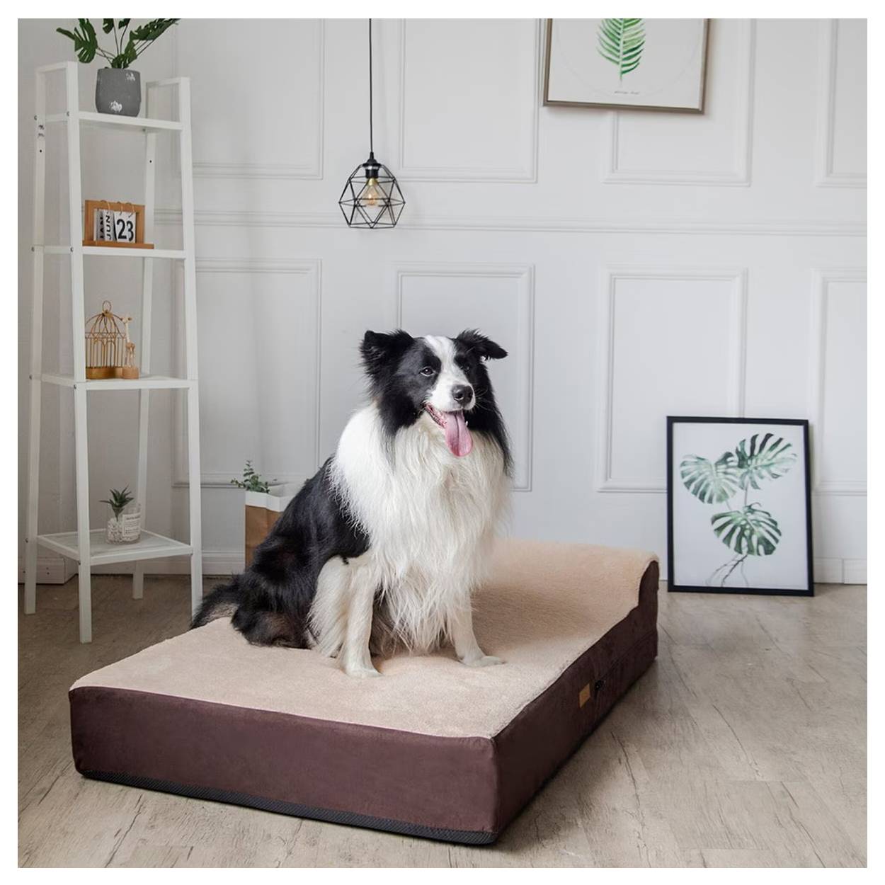 KOPEKS Orthopedic Bolster Dog Bed & Pillow