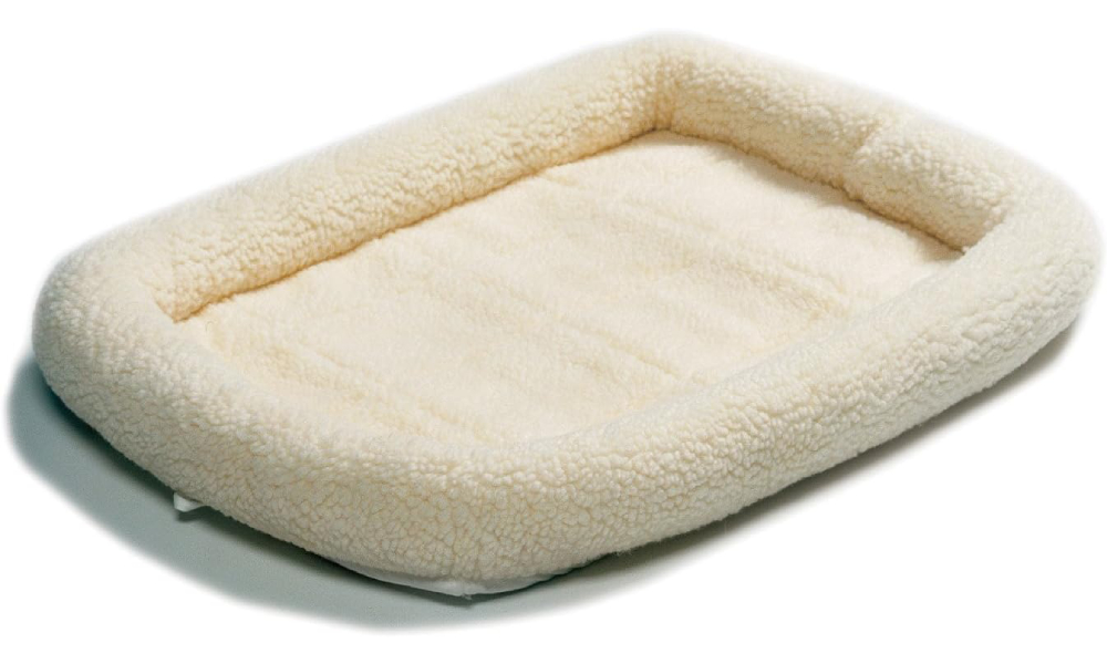 Midwest Quiet Time Bolster White Dog Bed 