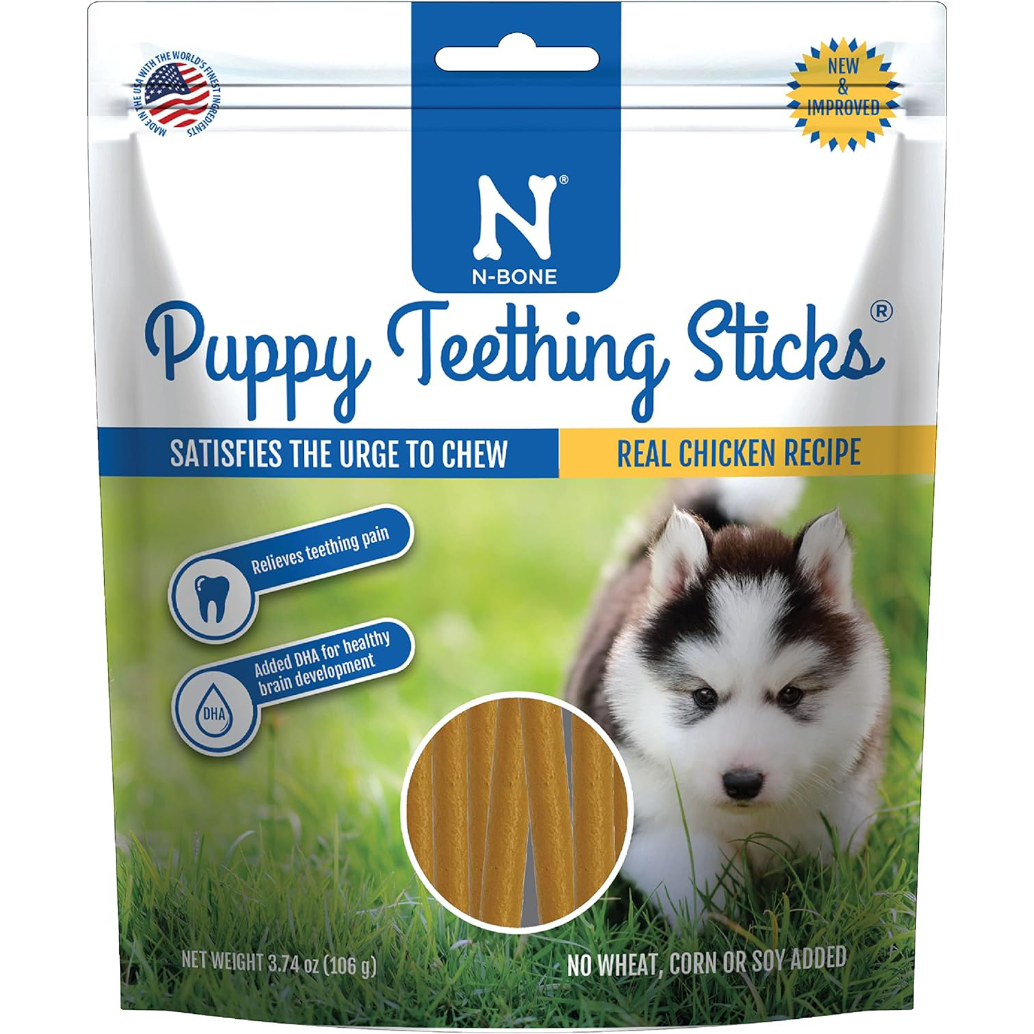 N-Bone Puppy Teething Treats,Chicken