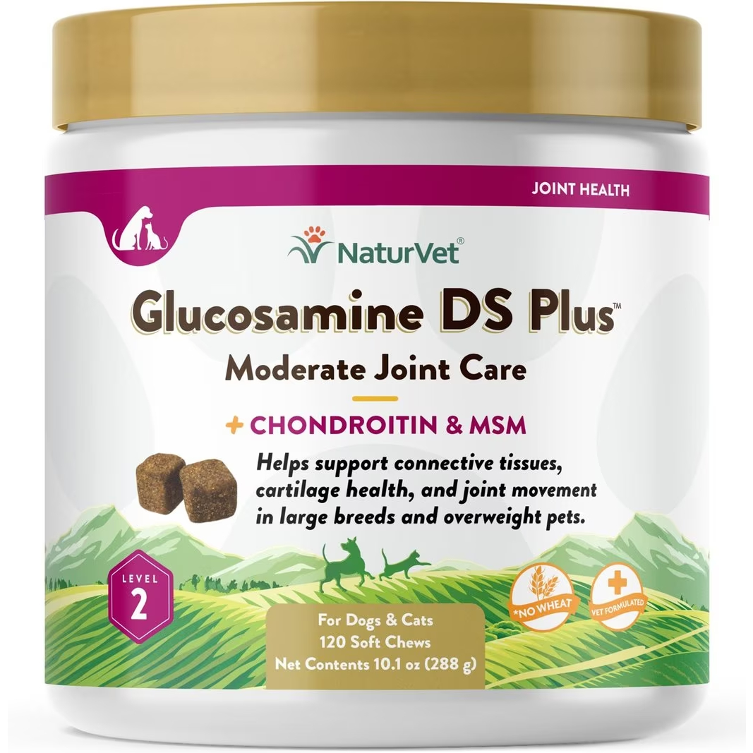 NaturVet Moderate Care Glucosamine DS Plus Soft Chews