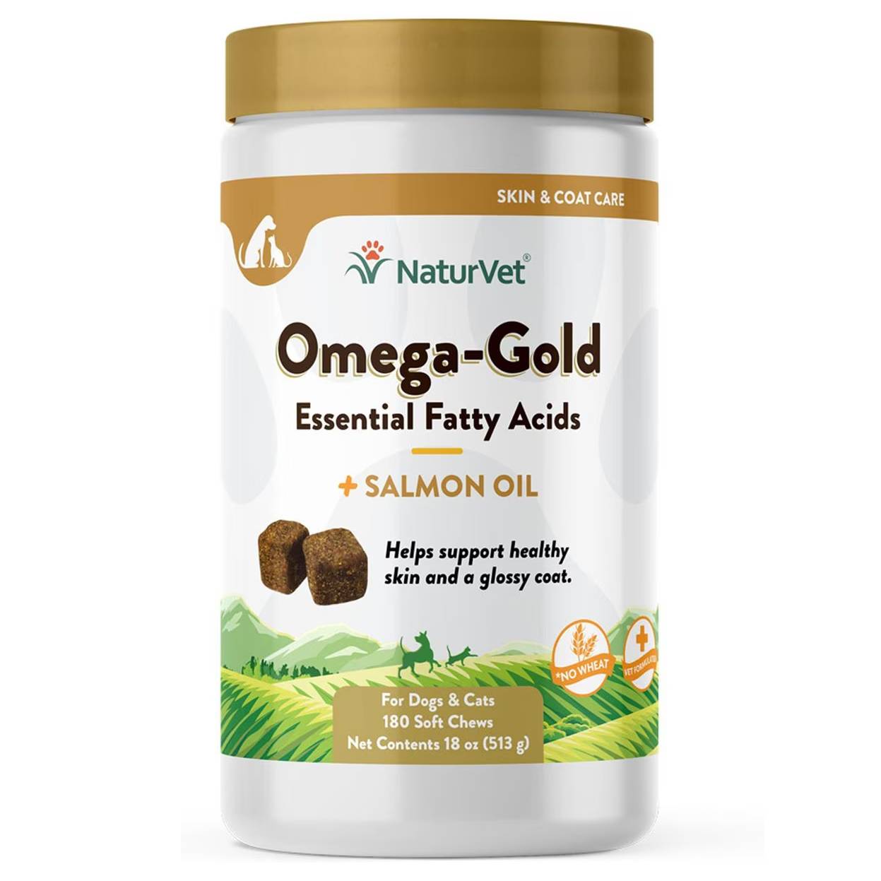 NaturVet Omega-Gold Plus Salmon Oil