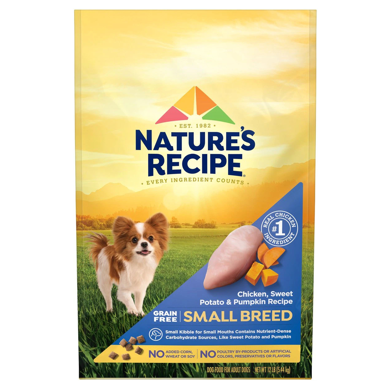 Nature’s Recipe Small Breed Grain-Free Chicken, Sweet Potato & Pumpkin Recipe Dry Dog Food