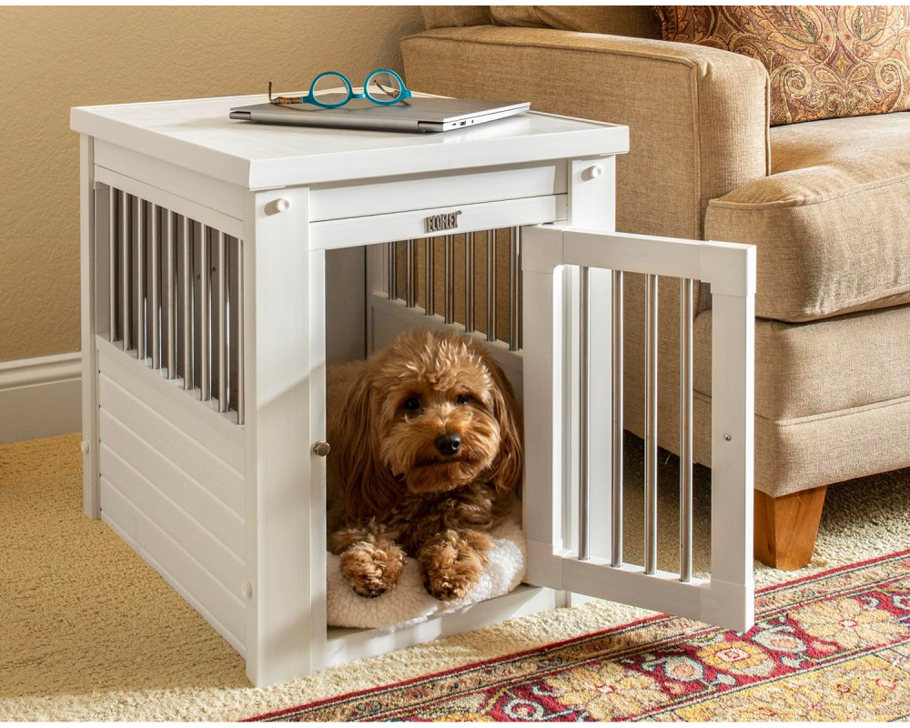 New Age Pet ecoFLEX Furniture Style Dog Crate & End Table 