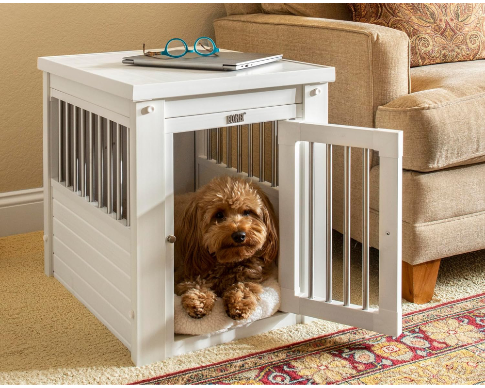 New Age Pet ecoFLEX Furniture Style Dog Crate & End Table