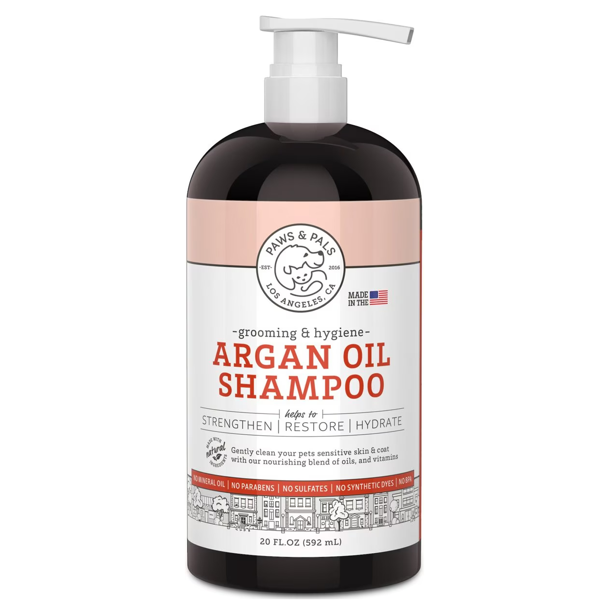 Paws & Pals Natural Argan Dog & Cat Shampoo