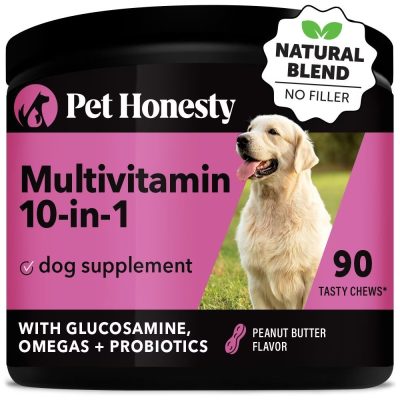 PetHonesty 10-in-1 Multivitamin Peanut Butter Soft Chews