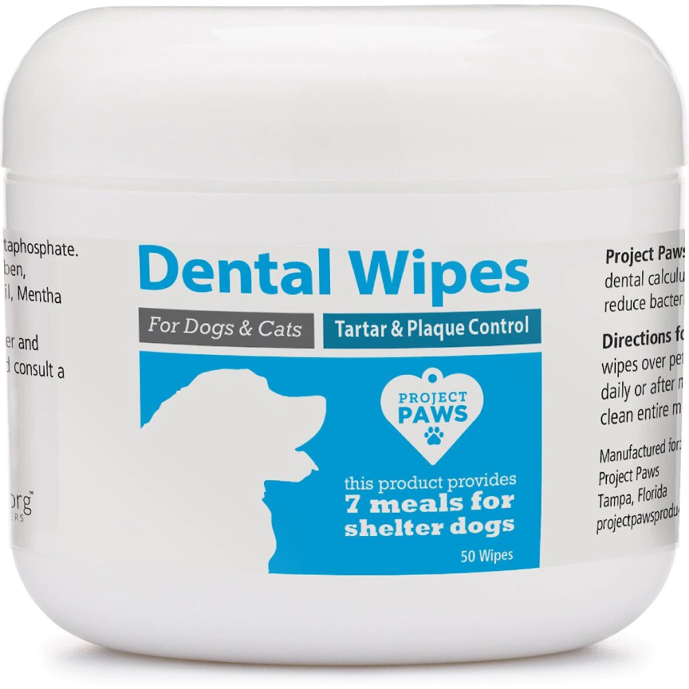 Project Paws Dog & Cat Dental Wipes 