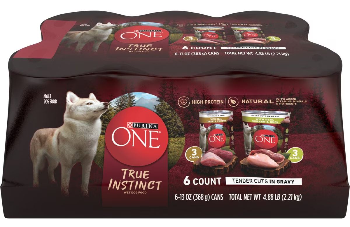 Purina ONE SmartBlend True Instinct Tender Cuts in Gravy Variety Pack Canned Dog Food