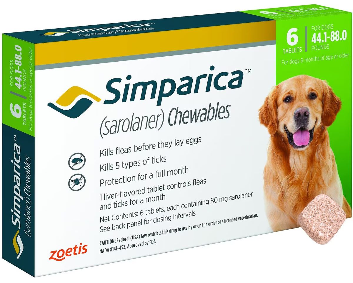 Simparica Chewable Tablets For Dogs