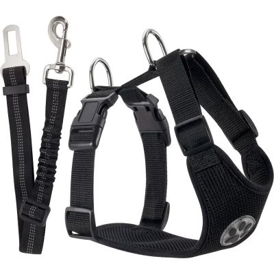 SlowTon Dog Harness with Seat Belt