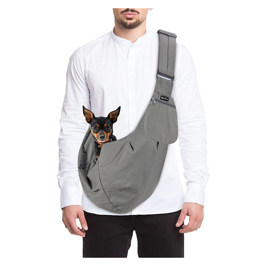 SlowTon Hands-Free Padded and Adjustable Sling Dog & Cat Carrier