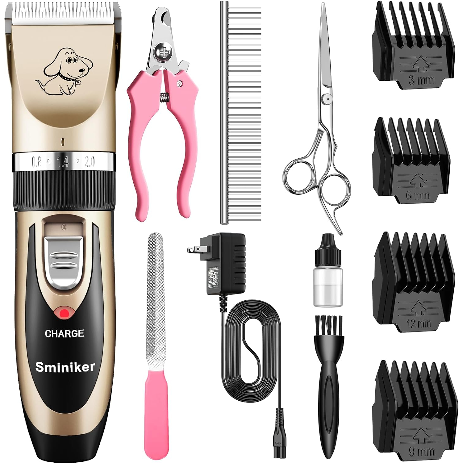 Sminiker Professional Rechargeable Grooming Clipper