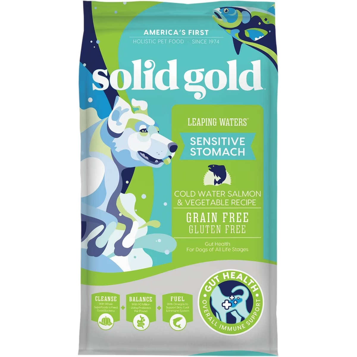 Solid Gold Leaping Water Sensitive Stomach Grain-Free