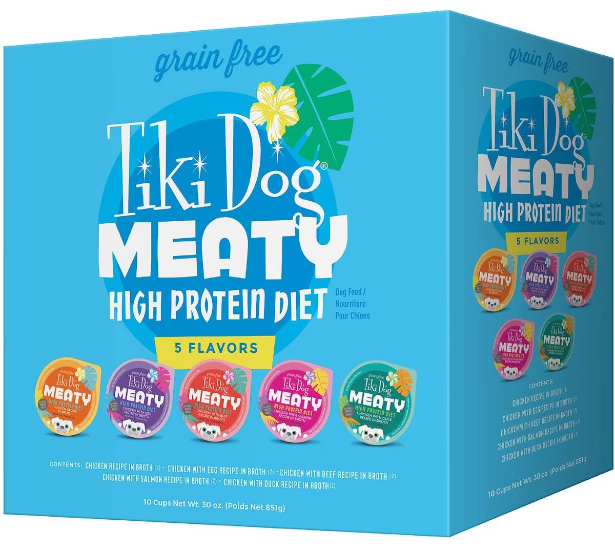 Tiki Dog Meaty High Protein Chicken Grain-Free Wet Dog Food