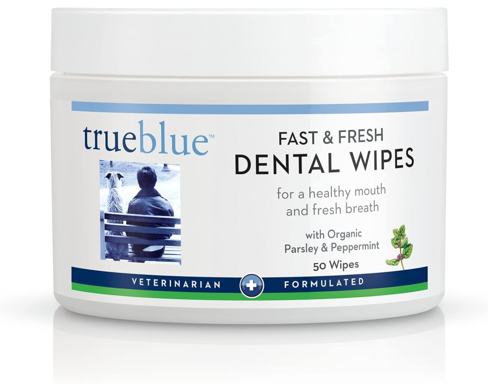 TrueBlue Parsley & Peppermint Fast and Fresh Dog Dental Swipes 