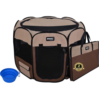 WINiPET 2-Door Folding Soft-Sided Dog Playpen
