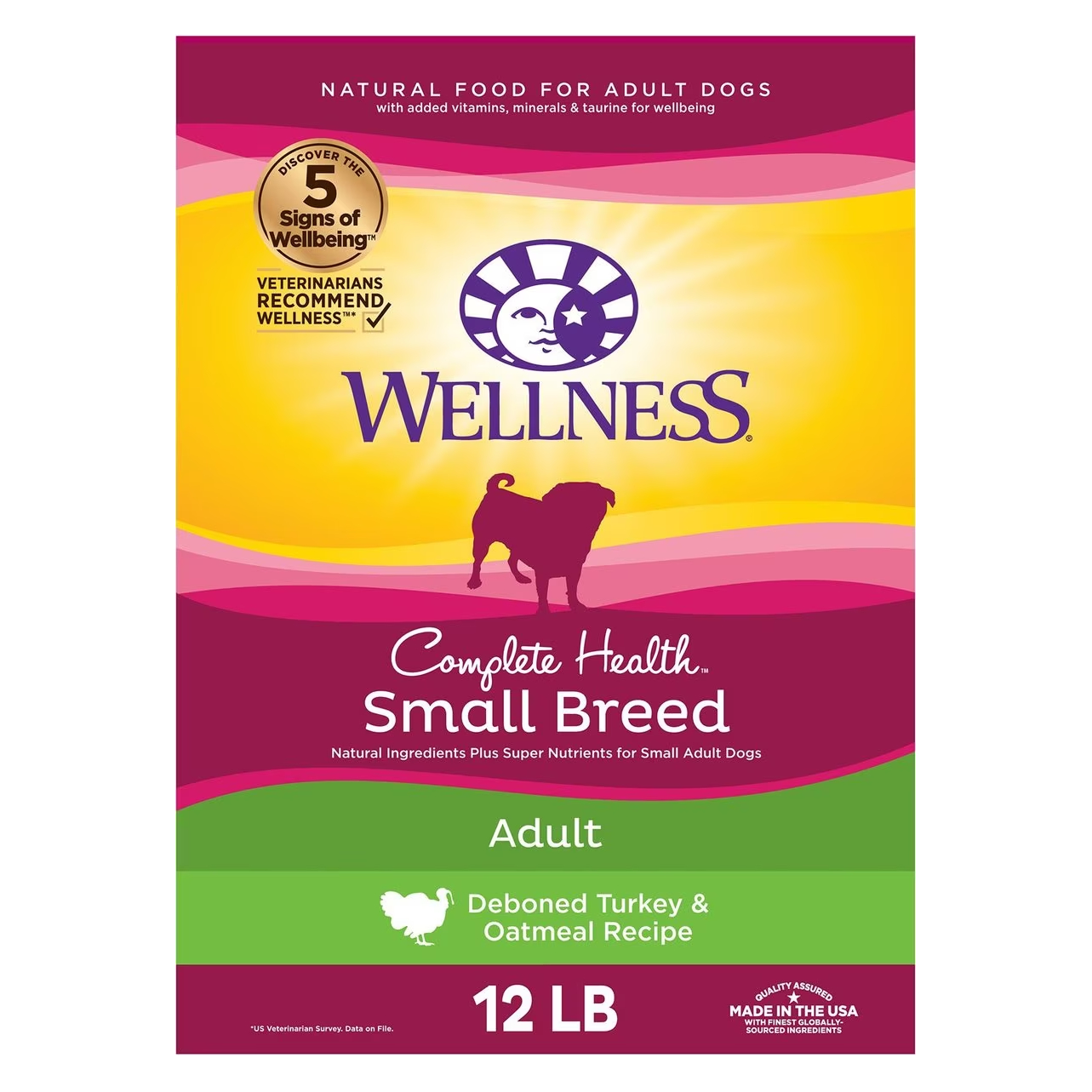 Wellness Small Breed Complete Health Adult Turkey & Oatmeal Recipe Dry Dog Food