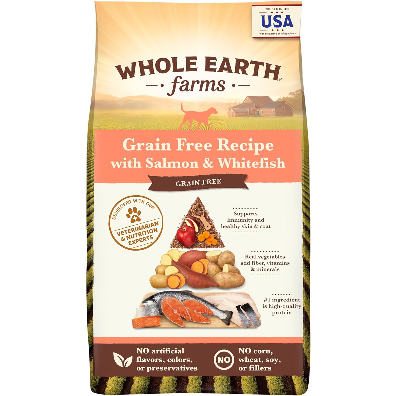 Whole Earth Farms Natural Grain Free Dry Kibble, Wholesome And Healthy Dog Food