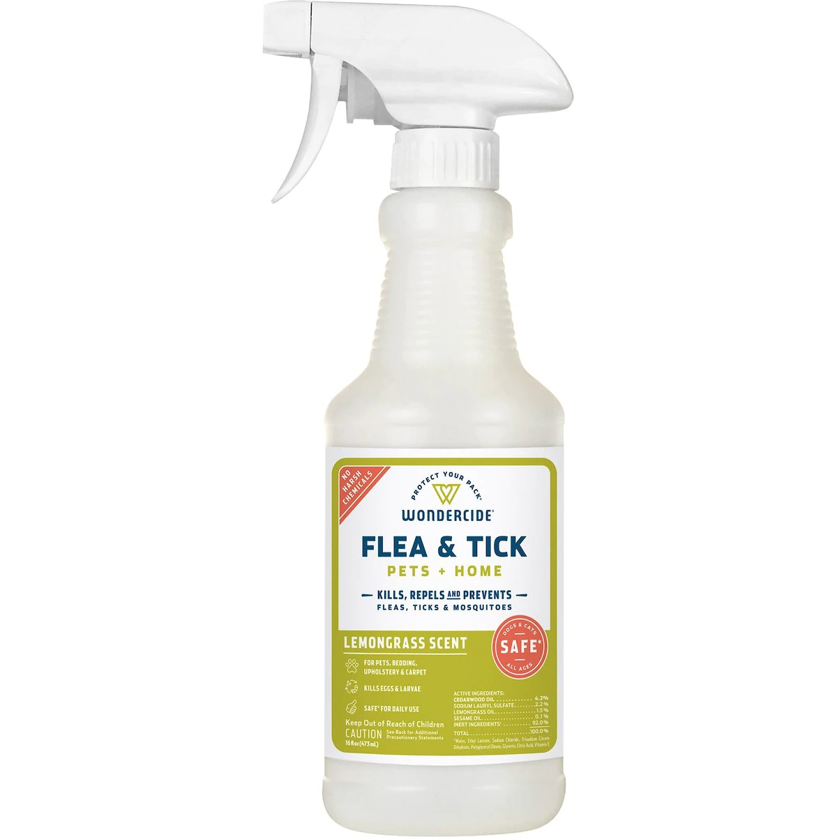Wondercide Lemongrass Scent Home & Pet Flea & Tick Spray