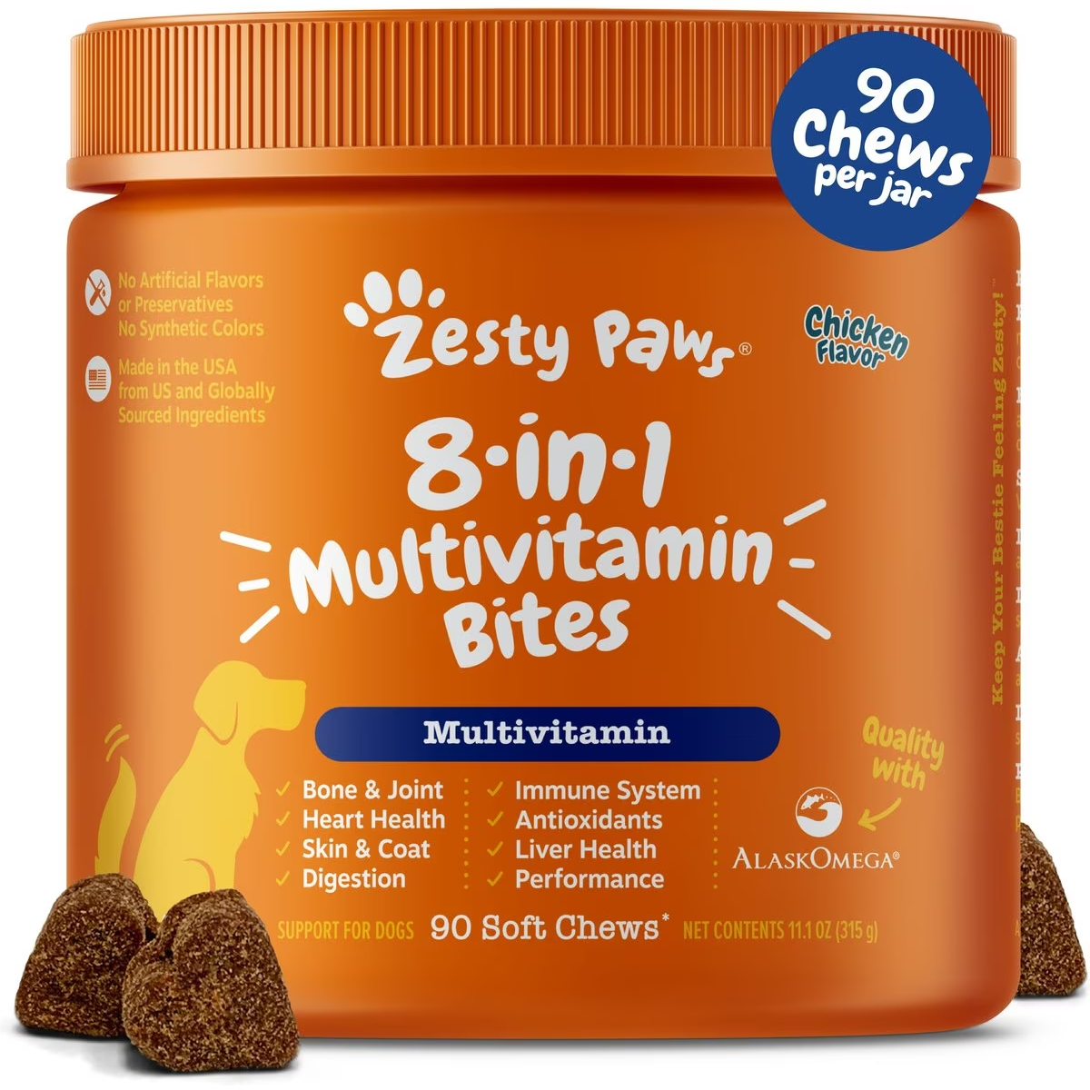 Zesty Paws Multivitamin 8-in-1 Bites