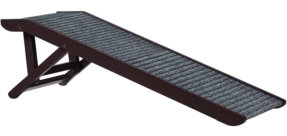 unipaws Foldable Wooden Pet Ramp with Adjustable Height