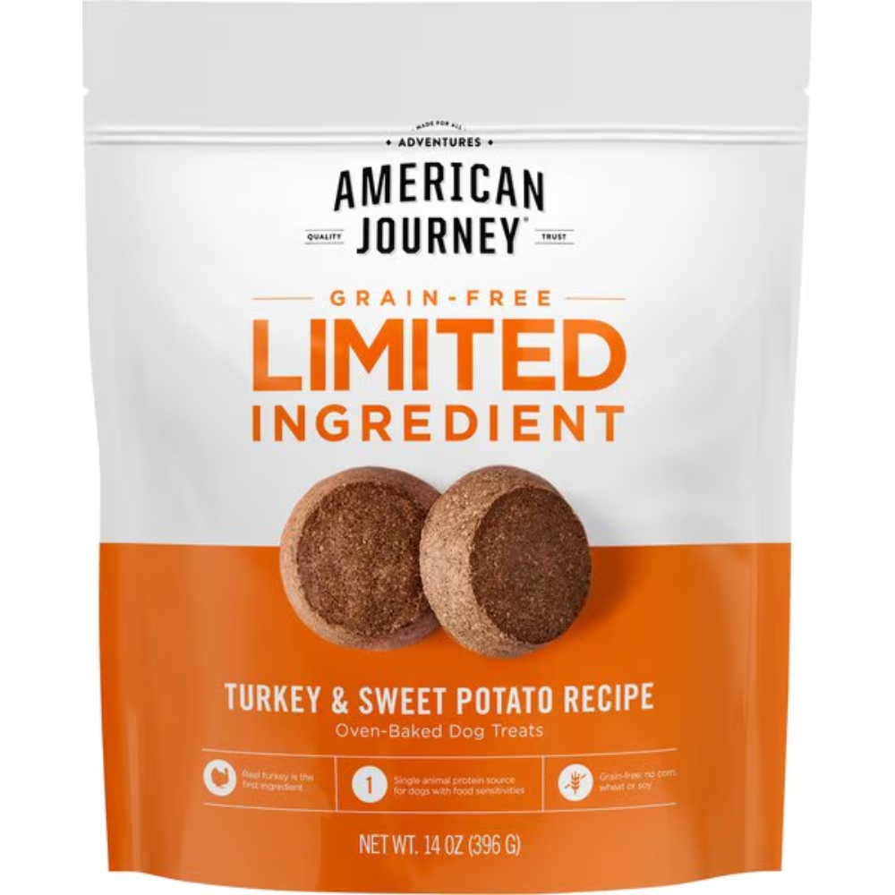 American Journey Turkey & Sweet Potato Recipe Limited Ingredient Dog Treats