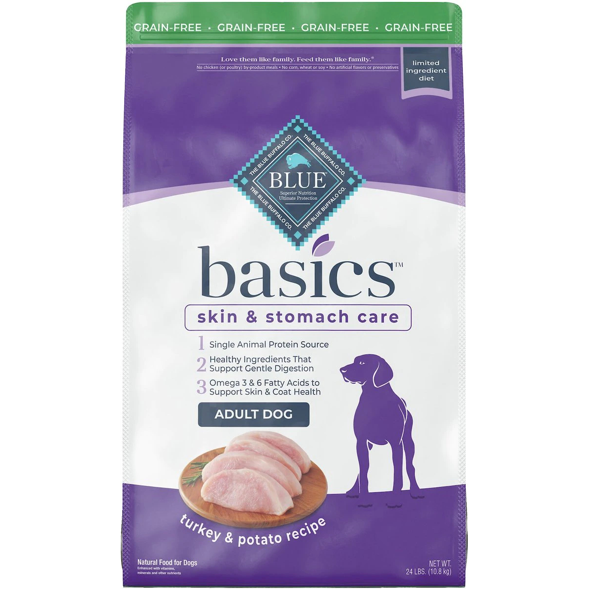 Blue Buffalo Basics LID Turkey & Potato Dog Food