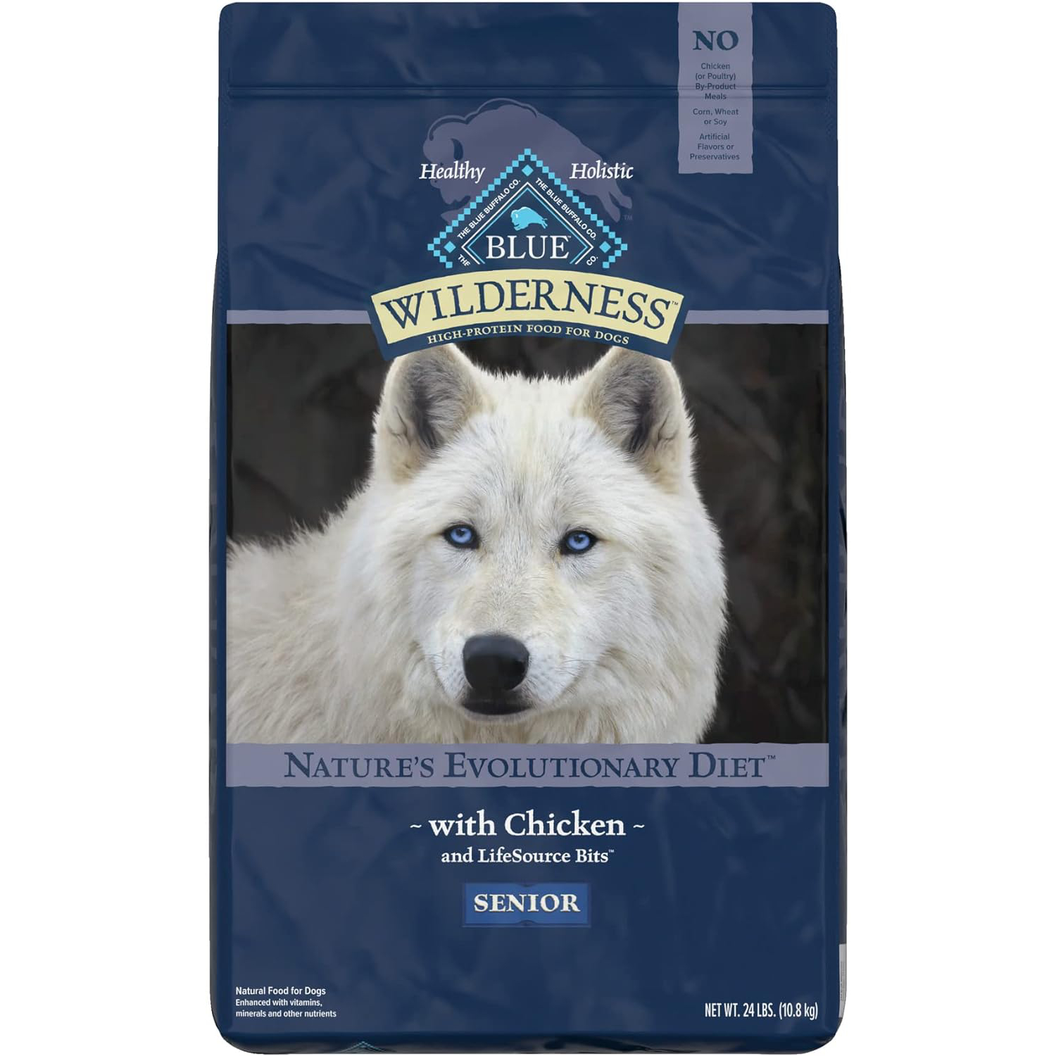 Blue Buffalo Senior Chicken and Grain-Free Dry Dog Food