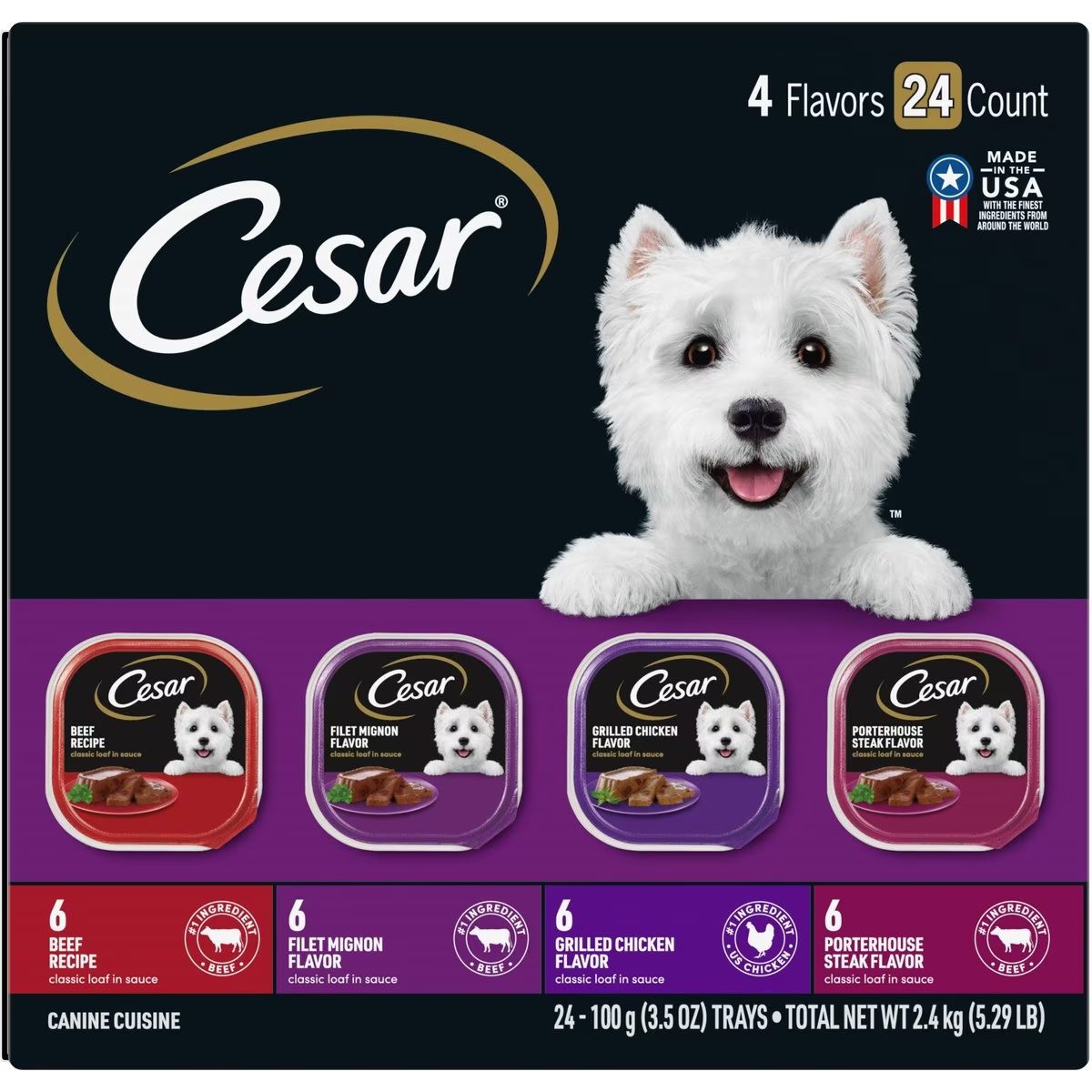 Cesar Classic Loaf in Sauce Wet Dog Food