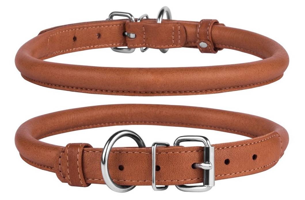 CollarDirect Rolled Leather Dog Collar