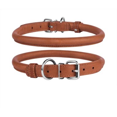 CollarDirect Rolled Leather Dog Collar