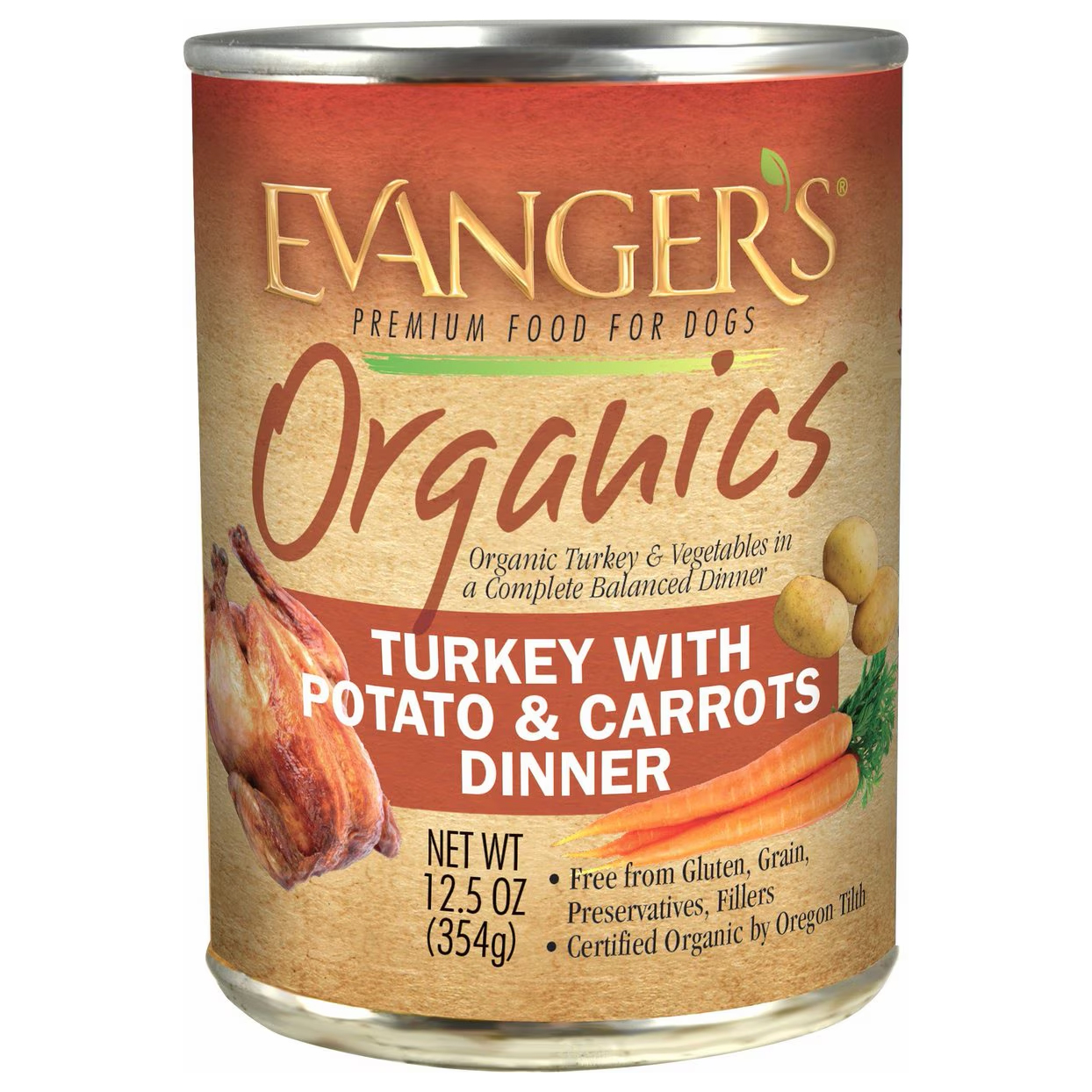 Evanger’s Organics Turkey with Potato & Carrots Canned Dog Food