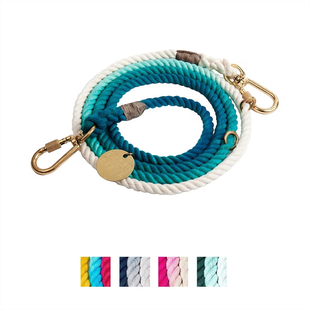 Found My Animal Adjustable Ombre Rope Leash