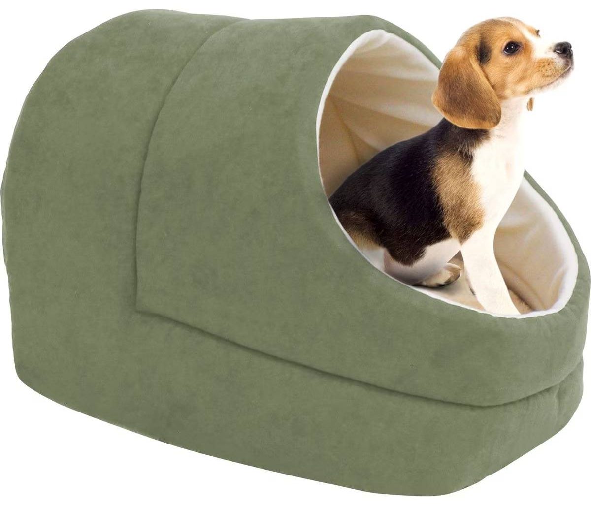 Jespet Cave Covered Cat & Dog Bed