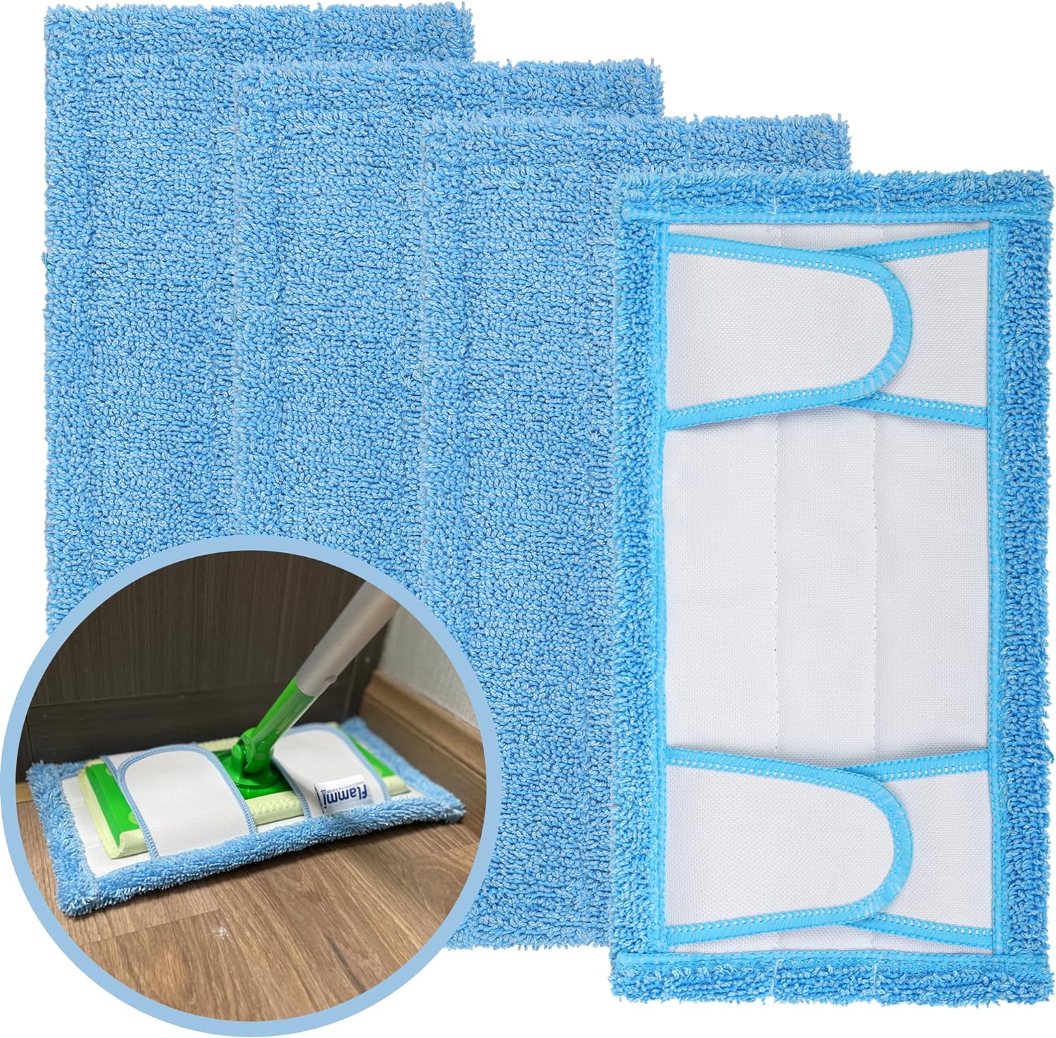 Reusable Mop Pad (UP to 100X) for Swiffer Sweeper Mop