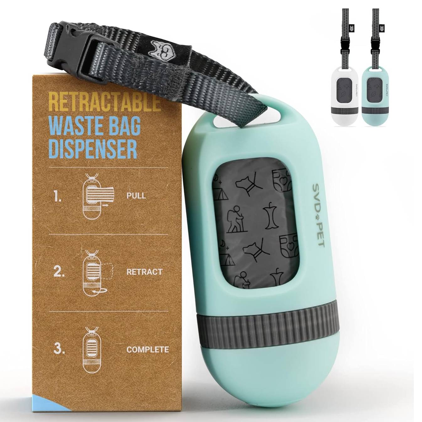 SVD.PET Retractable Dog Poop Bag Dispenser