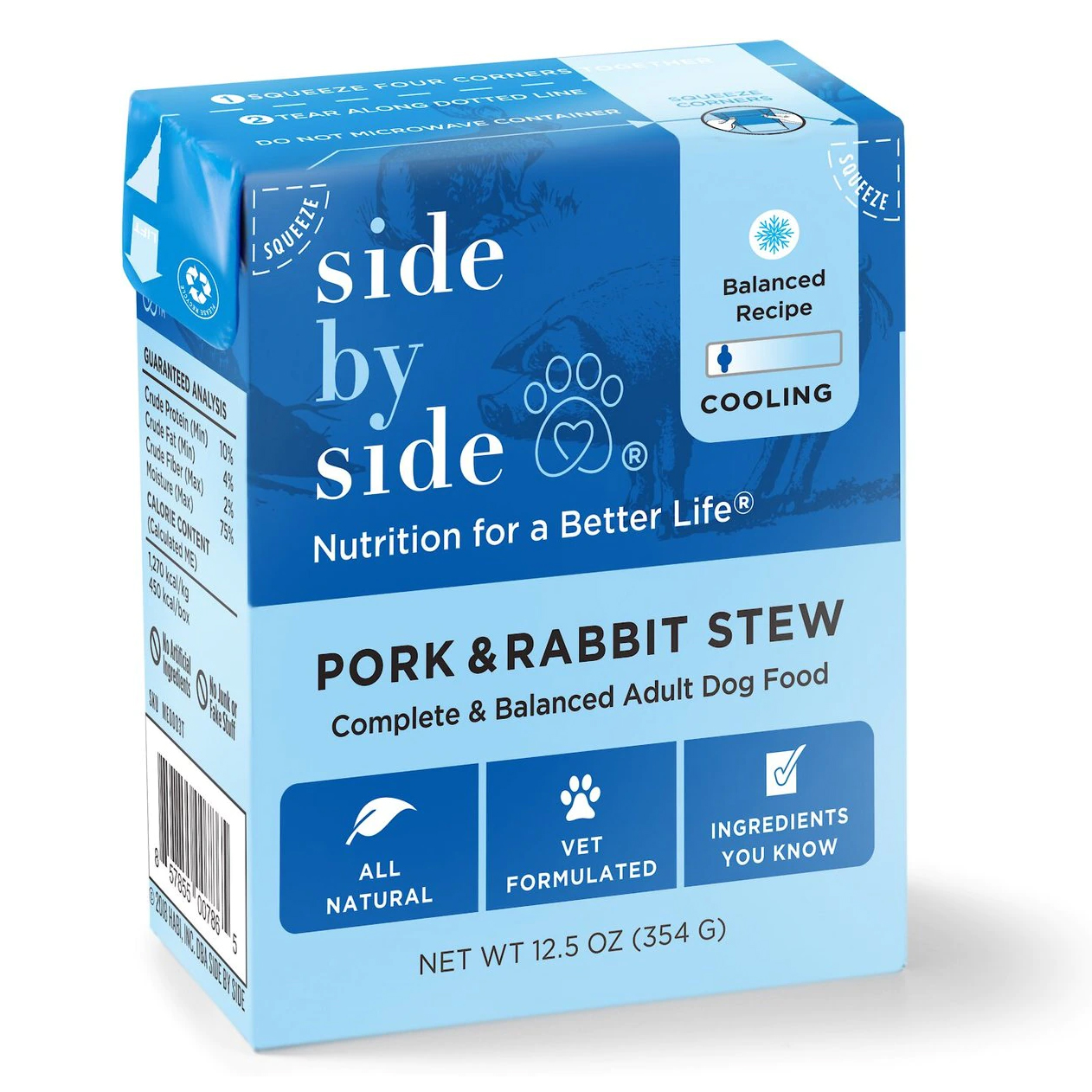 Side By Side Complete & Balanced Pork & Rabbit Wet Dog Food
