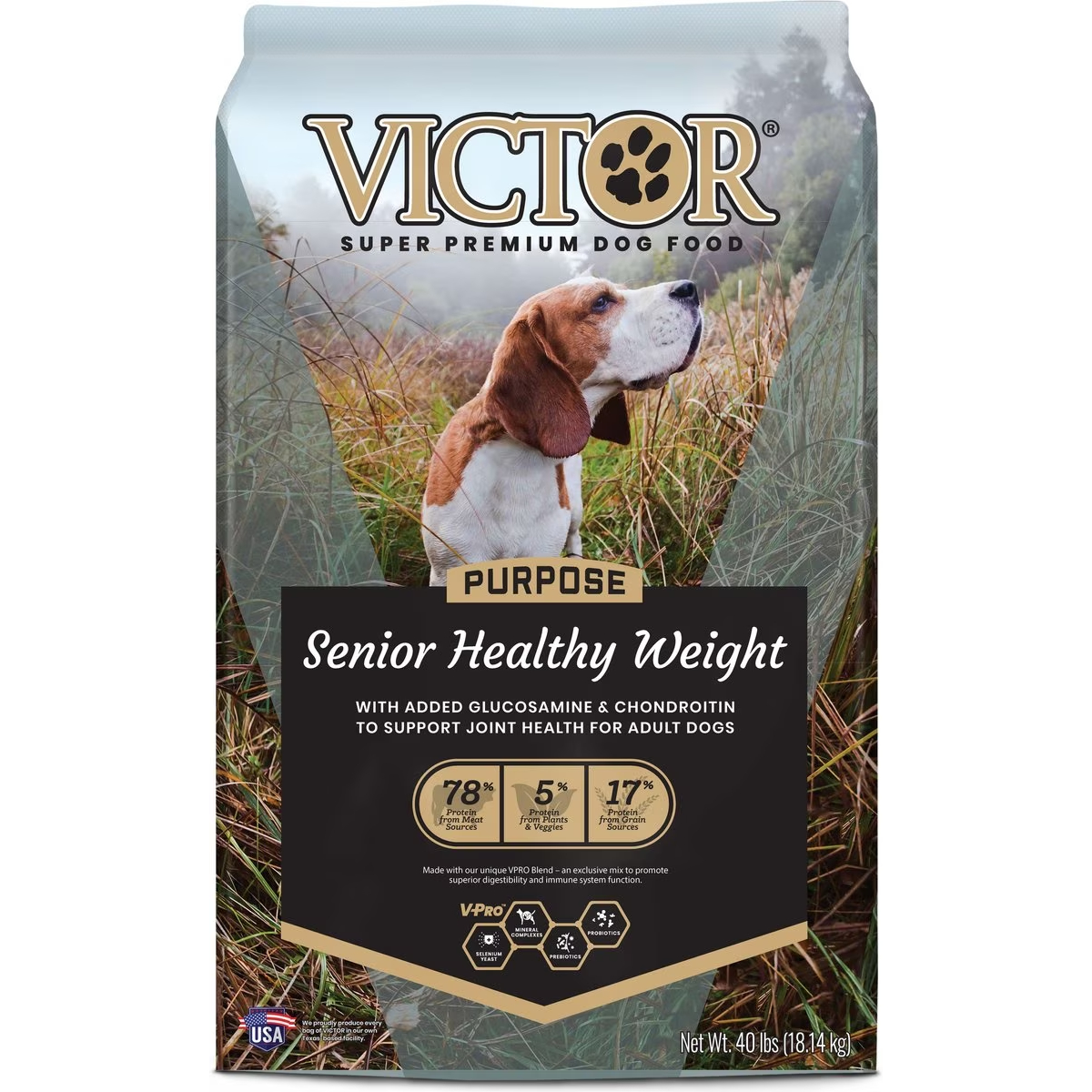 VICTOR Purpose Senior Healthy Weight Dry Dog Food