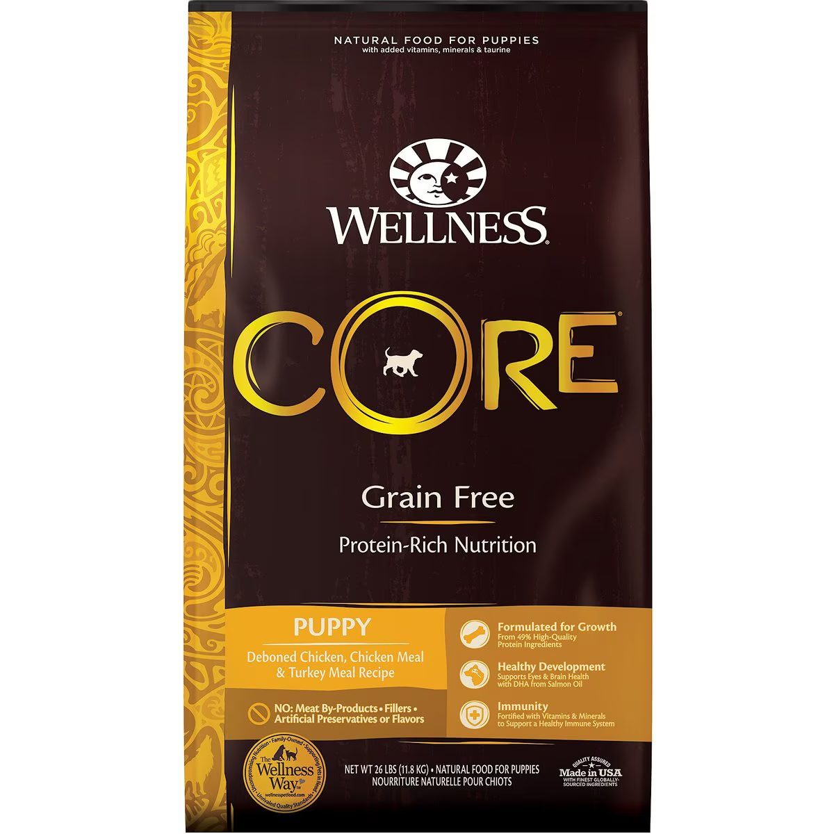 Wellness CORE Grain-Free Puppy Chicken & Turkey Recipe Dry Dog Food